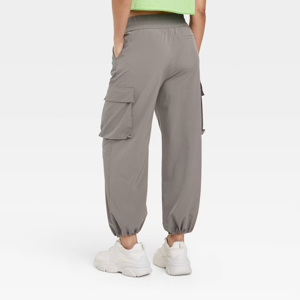 JoyLab Women's Cinch Hem Cargo Pants - Dark Gray XL - Picture 2 of 4